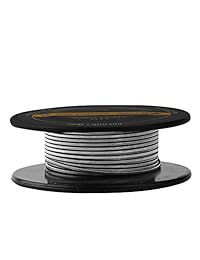 FogsLord   Bobina electrónica de alambre Nichrome 80 de resistencia al calor trenzada de 15 pies
