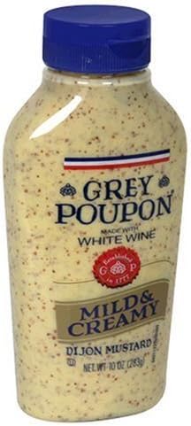 Grey Poupon Mild & Creamy Mustard 10 oz (Pack of 8)