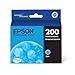 EPSON 200 DURABrite Ultra Ink Standard Capacity Cyan Cartridge (T200220-S) Works with WorkForce WF-2520, WF-2530, WF-2540, Expression XP-200, XP-300, XP-310, XP-400, XP-410