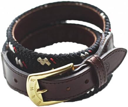 York River Traders Men's Mariner Rope Belt 42 Black
