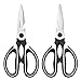 QYZHLI Heavy Duty Kitchen Scissors,Dishwasher Safe Kitchen Shears,Stainless Steel Poultry Scissors Set,Ultra Sharp 3 Pack Scissors With Peeler
