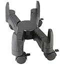 Kantek Mobile CPU Stand with Adjustable Width and Locking Casters, 16-Inch Wide x 7-Inch Deep x 4.8-Inch High (CS200B)