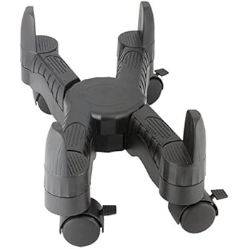 Kantek Mobile CPU Stand with Adjustable Width and Locking Casters, 16-Inch Wide x 7-Inch Deep x 4.8-Inch High (CS200B)