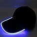 GS GLOWSEEN Light Up Hat, Hip Hop Cap LED Glow Baseball Hat for Music Festival Party Sports - Blue