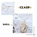 Barogirl Sea Shell Necklace Pendant Long Chain Ocean Necklace Jewelry for Women and Girls