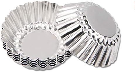 Ericoy 24 PCS egg tarts aluminum cake cake biscuit tin mold line mold baking tools