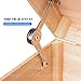 Douper Random Angle Lid Stays, Folding Lid Support Hinges in Satin Nickel for Cabinet, Closet, Wardrobe, Toy Box, Max Weight Support 30lb/2pcs, Pack of 2
