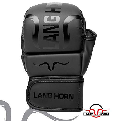 Lang-Horn-Guantes-Entrenamiento-Mitones-UFC-Guantes-de-Boxeo-Guantes-de-Combate-Entrenamiento-de-MMA-Kickboxing-Sparring-Muay-Thai