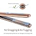 LANPRO Flat Iron Hair Straightener, 2 in 1 Straightener And Curling Iron, Titanium Straightening Flat Iron For Hair Styling Heats Up Fast Rotating Adjustable Temperature High Heat 265℉-450℉, 1″ Goldthumb 4