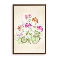 Framed Canvas Wall Art Simple Colorful Flowers Canvas Prints Home Artwork Decoration for Living Room,Bedroom - 16x24 inches
