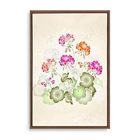 signwin Framed Canvas Wall Art Simple Colorful Flowers...