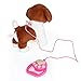 Woodyotime Voice Sensor Interactive Walking and Yapping Puppy Dog Electronic Animal Toys with Remote Control Leash