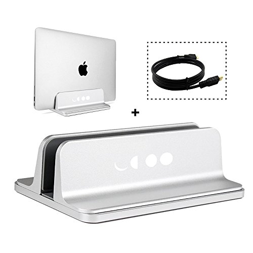 Vertical laptop stand adjustable size - desktop holder,…
