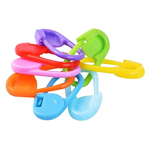 200pcs 10-Color Locking Stitch Markers for Knitting