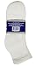 Diabetic Socks Womens Cotton 6-Pack Ankle White By DEBRA WEITZNER ankle/white womens 9-11