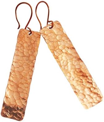 Blake - Drop Long Earrings in Copper - 2" Long