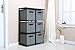 Homebi 6-Drawer Storage Chest Shelf Unit Storage Cabinet Multi-Bin Organizer with Removable Non-Woven Fabric Bins in Grey,25