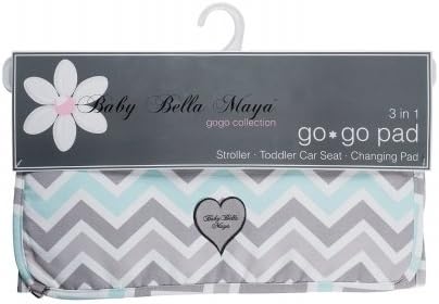 Baby Bella Maya 3-in-1 Stroller Pad, Peek-a-Blue