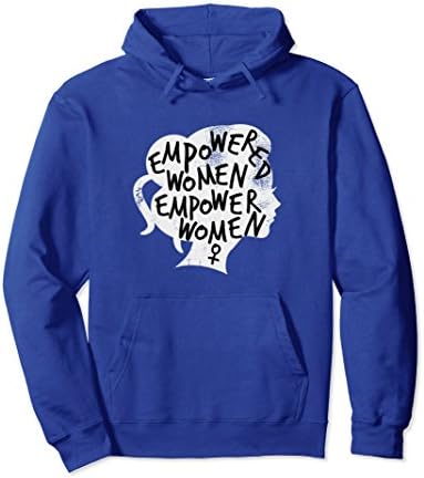 Unisex Feminist Empowered Women Empower Women Hoodie Large Royal Blue