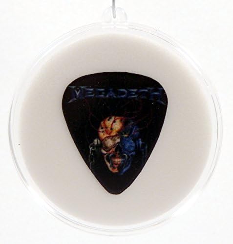 Megadeth Guitar Pick #10/12 With MADE IN USA Christmas Tree Ornament Capsule