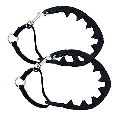 Training Collar, Large, Black, Pack of 2