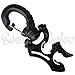 Scuba Choice Scuba Diving Double Hose Holder with Clip, Black primary