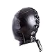 LUOEM Full Face Blindfold Mask Breathable Face Cover Mask Adult Cosplay Costume Hood Women Headgear (Black)