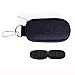 Rudmox Keychain Essential Oil Carrying Case Holds 10 Bottles 2ml&3ml for Travel or Home Storage Shockproof Padded Thick Foam Inside with 5pack 2ml Dram Vials Sample(Black)