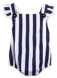 Newborn Baby Girl Striped Bodysuit Romper Jumpsuit Outfits Sunsuit Clothes