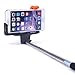 Minisuit Selfie Stick Pro with Built-In Remote for Apple & Android - Black