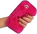 A-Smile@ Case for Iphone 7 Plus / 7S Plus / 8 Plus,Winter Soft Warm Cute Fluffy Furry Cover Rabbit Fur Case with Diamond Crystal Bowknot for Iphone 7 Plus / 7S Plus / 8 Plus (5.5 Inch),(Hot Pink)