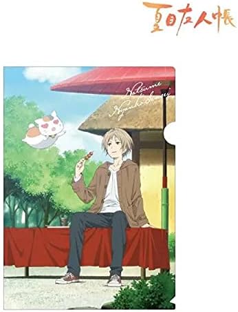 Amazon 夏目友人帳 描き下ろしイラスト 夏目貴志 ニャンコ先生 クリアファイル アニメ 猫 アニメ 萌えグッズ 通販
