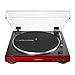 Audio-Technica AT-LP60X Stereo Turntable (Red) Bundle with 104 Studio Monitors & Knox Gear Anti-Static Brush (3 Items)thumb 1
