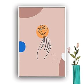 Framed Canvas Wall Art Picasso Poster Print of Woman Canvas Prints Home Artwork Decoration for Living Room,Bedroom - 16x24 inches