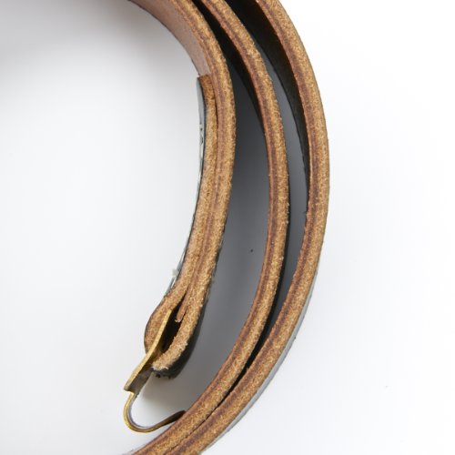 German WWII Wehrmacht Black Leather Equipment Belt- Size 44-48 (112-122cm)