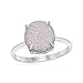 Beaux Bijoux Sterling Silver Created White Opal Oval Filigree Design Ring