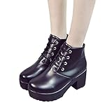 haoricu Clearance Autumn Women Ankle Motorcycle