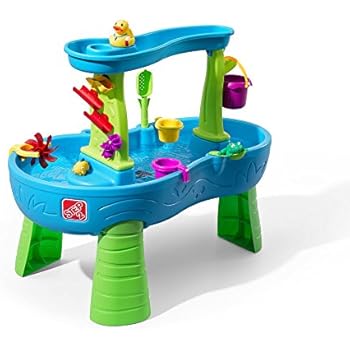 Step2 Rain Showers Splash Pond Water Table Kids Water Play Table With 13 Pc Accessory Set