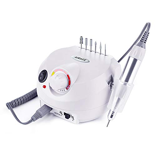 Electric Nail Drill Machine 30000 RPM Professional Manicure Pedicure E File Nail Drill Set for Acrylic Gel Nails, White