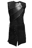Pingstore Men's Medieval Sleeveless Waistcoats Costume Renaissance Victorian Waistcoats Vests