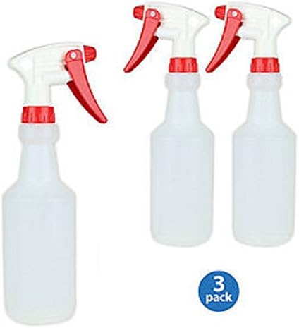 32-Oz Heavy-Duty Industrial Janitorial Spray Bottle with Adjustable Spray Head (Pack of 3)