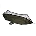 isYoung Hammock with Mosquito Net Parachute Fabric Hammock Net, Durable and Portable , Suit for 2 Persons, Tree Tent, Outdoors (Black / Army Green)