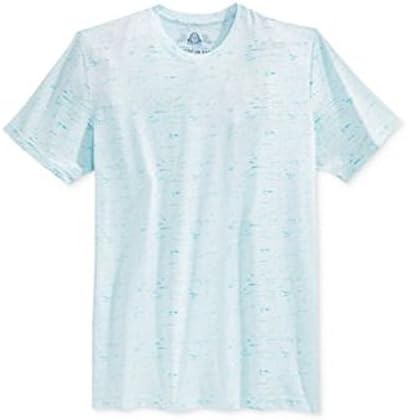 NEW AMERICAN RAG CLEAR BLUE LIGHT WEIGHT TEXTURED FIBERS CREWNECK T-SHIRT