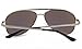 LotFancy Aviator Sunglasses for Men with Case, UV400 Protection, 61MM, Lightweight Eyewear for Driving Fishing Sports, Revo Blue Mirrored Lens, Silver Metal Frame