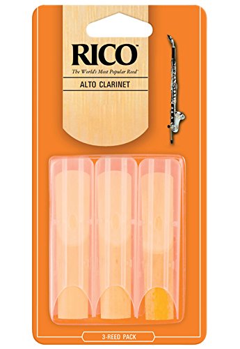 Rico Alto Clarinet Reeds, Strength 2.5, 3-pack