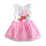 Coralup Little Girls Cotton Casual Dress(18 Months-8 Years)