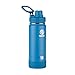 Takeya Actives Insulated Stainless Water Bottle with Insulated Spout Lid, 18oz, Sapphire