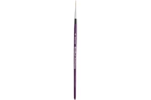 Glimmer Body Art Blazin Script Liner #1 - Face Painting Script Liner Brush - Purple Synthetic Taklon Bristles - 1/16" Width