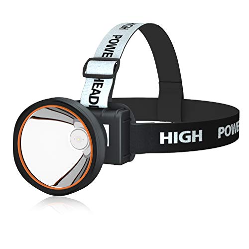 Linterna frontal recargable LED súper brillante ODEAR, linterna frontal para minería, acampada, senderismo, pesca