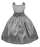 Sweet Kids Little Girls' Sleeveless Rolled Flower